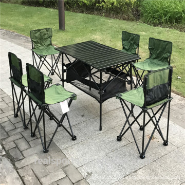 Patio Möbel Set 7-teilig Outdoor Camping Klapptisch Stuhl Set